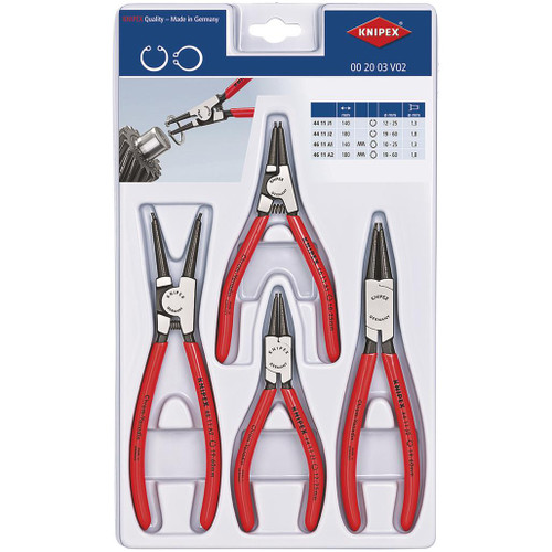 KNIPEX 00 20 03 V02 Set of Circlip Pliers, 4 parts  - 09894_1.jpg