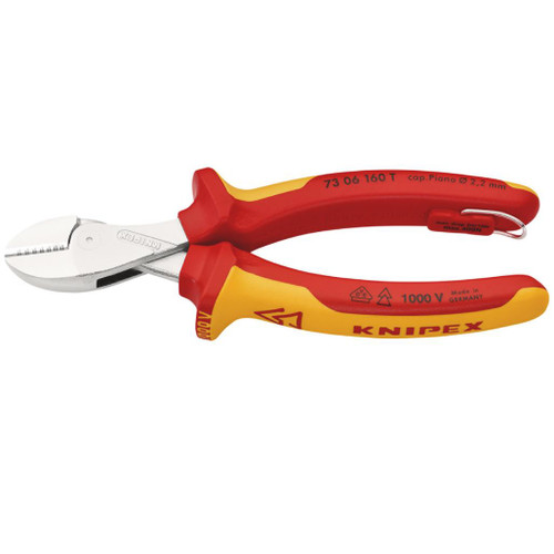 KNIPEX 73 06 160 T BK X-Cut® VDE Compact Diagonal Cutter, 160mm - 25610_1.jpg