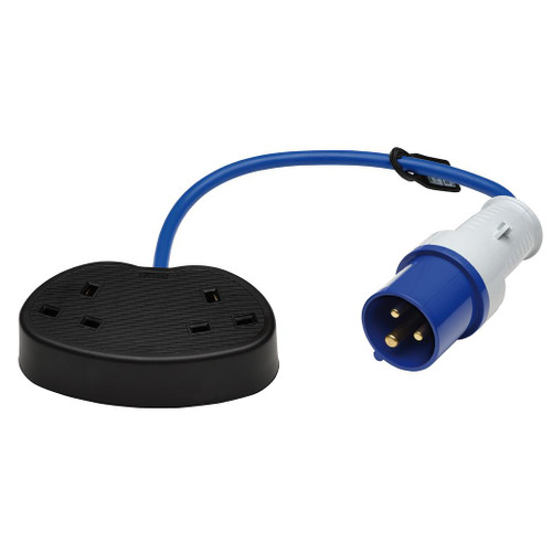 Defender E85302 230V Fly Lead Converter, 16A - 2 x 13A - 35165_1.jpg