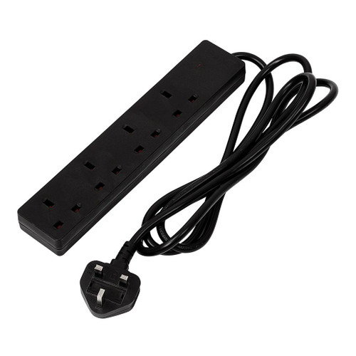 4 Way Black Extension Lead, 2m - 30909_1.jpg