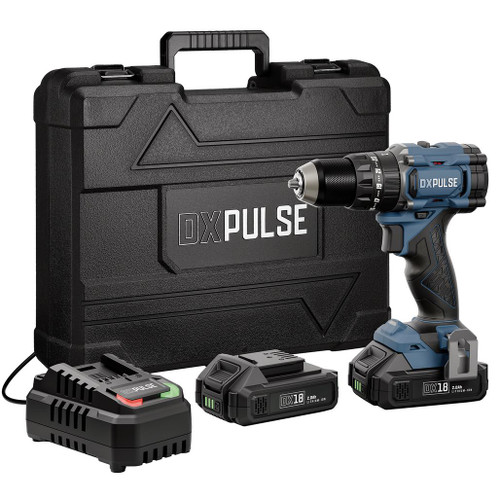 DXPULSE 18V Brushless LCD Display Combi Drill Kit with 2 x 2Ah Batteries - 39659_1.jpg