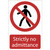 No Admittance' Prohibition Sign, 200 x 300mm - 72203_SS20.jpg