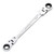 Draper HI-TORQ® Metric Flexible Head Double Ring Ratchet Spanner, 10 x 11mm - 27745_1.jpg