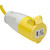 Defender E85230 110V Extension Lead, Yellow, 1.5mm², 16A, 25m - 35070_4.jpg