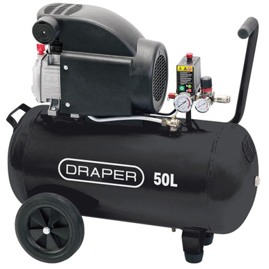 Draper Tools 230V 50L Direct Drive Air Compressor, 1.5kW/2hp (24981)