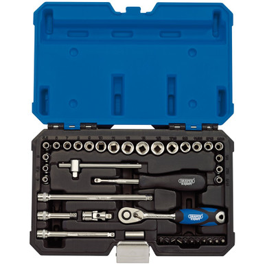 Draper Expert Combined MM/AF Socket Set, 1/4