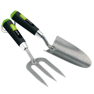 Set De 3 Outils De Jardinage Draper - Acier Inoxydable Et Manches Frêne - Fourche, Pelle, Transplantoir