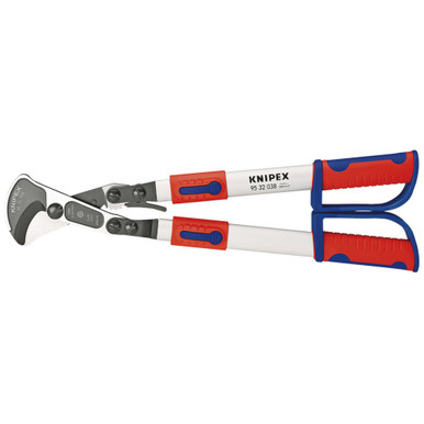 KNIPEX 95 32 038 Cable Shears, Ratchet Action with Telescopic