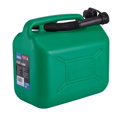 Plastic Fuel Can, 10L, Green (09055) | Draper Tools