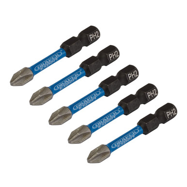 Draper Expert Cross Slot/PH Type Impact Screwdriver Bits, x