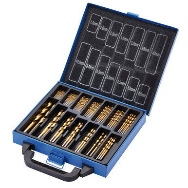 HSS Titanium Nitride Coated Drill Bit Set (99 Piece) (08887) | Draper Tools