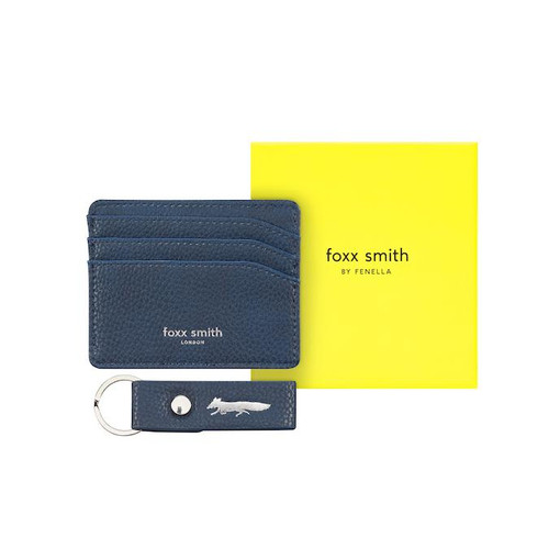 Foxx Navy Boxed Card Hold & Keyring