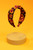 Printed Velvet Headband - Leopard -Damson/Mustard