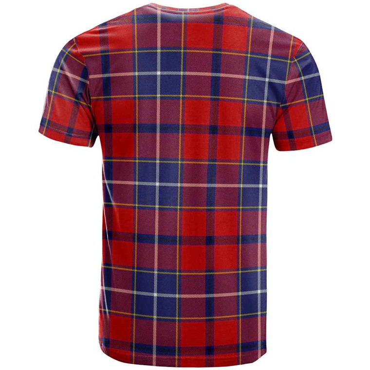 Scottish Wishart Dress Clan Tartan T-Shirt Tartan Plaid Back Side