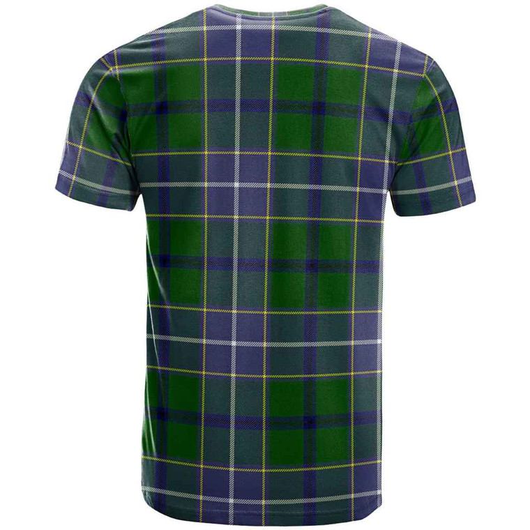 Scottish Wishart Hunting Modern Clan Tartan T-Shirt Tartan Plaid Back Side