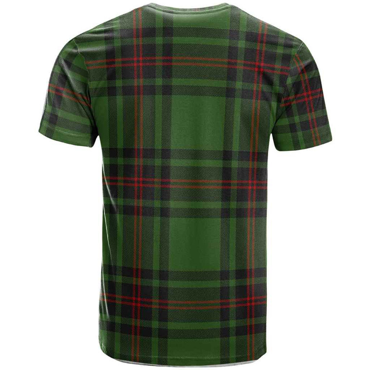 Scottish Anstruther Clan Crest Tartan T-Shirt Back Side Tartan Plaid