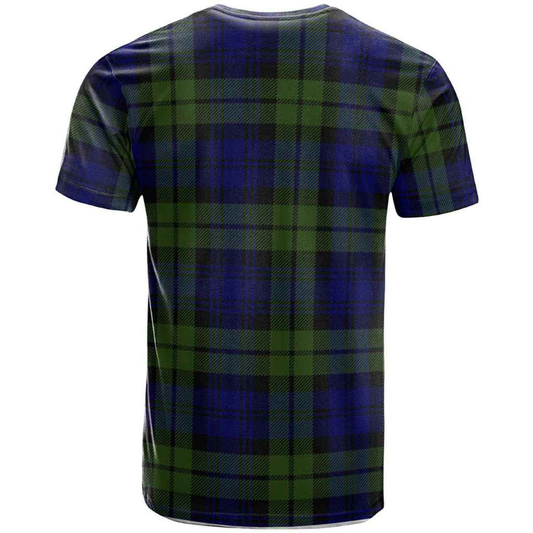Scottish Campbell of Breadalbane Clan Crest Tartan T-Shirt Back Side Tartan Plaid
