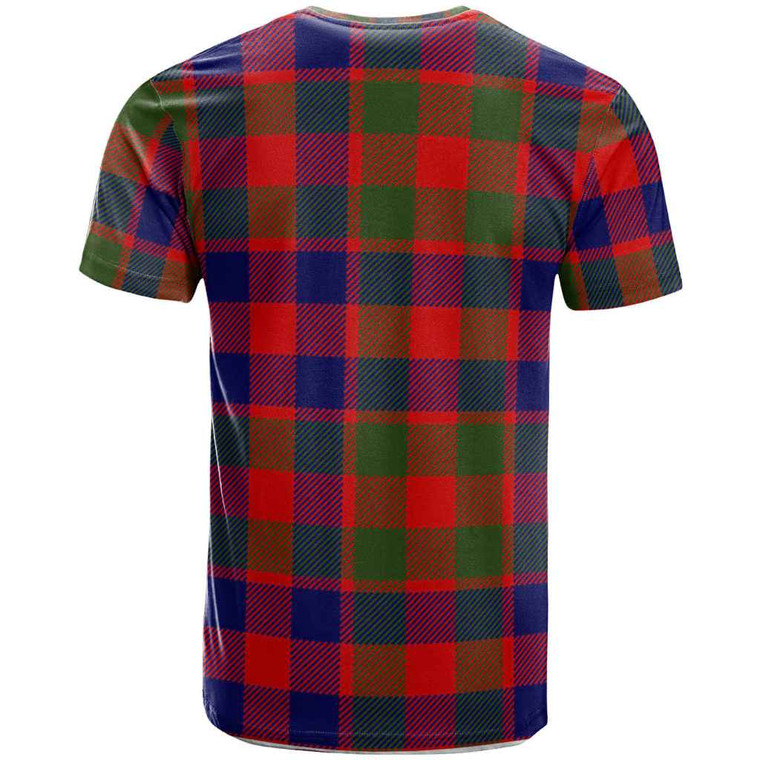 Scottish Gow (or McGouan) Clan Crest Tartan T-Shirt Back Side Tartan Plaid