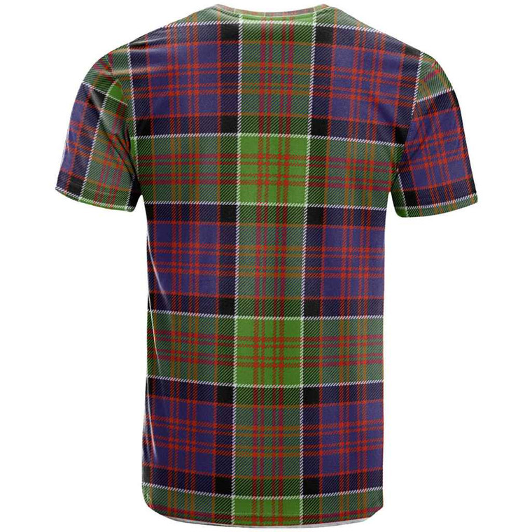 Scottish MacDonald (Clan Ranald) Clan Crest Tartan T-Shirt Back Side Tartan Plaid