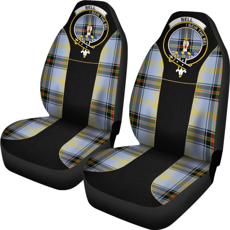 Bell of The Borders Clan Crest Tartan Car Seat Covers - Special Style 2