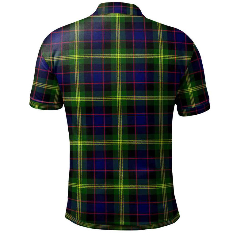 Scottish Watson Modern Clan Tartan Polo Shirt Back Side Tartan Blether