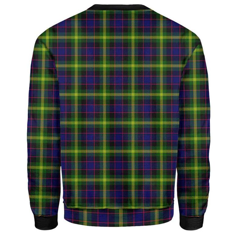 Scottish Watson Clan Crest Tartan Sweatshirt Back Side Tartan Blether