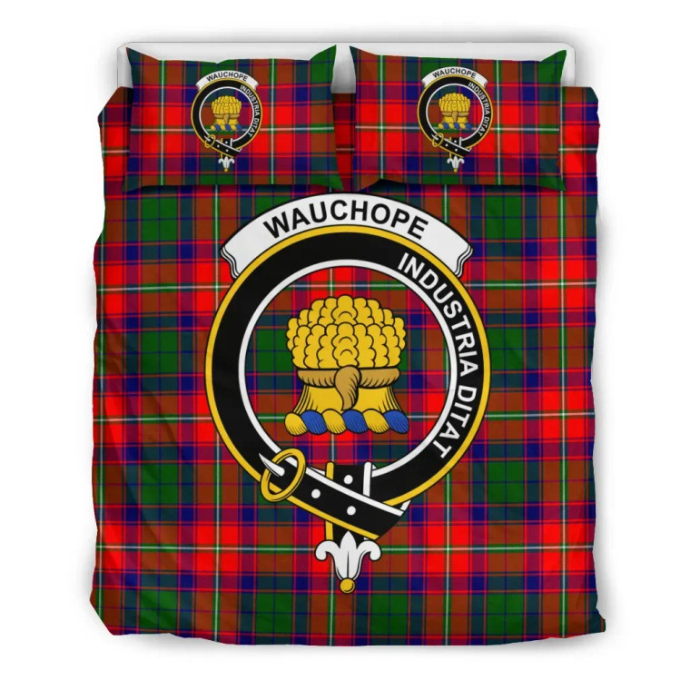 Scottish Wauchope (or Waugh) Clan Crest Tartan Bedding Set