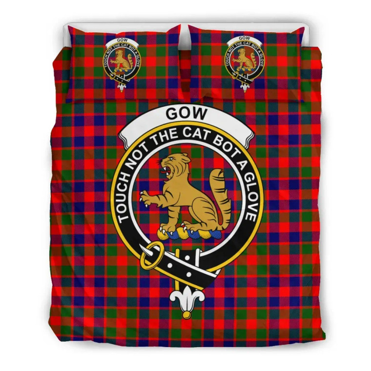 Scottish Gow (or McGouan) Clan Crest Tartan Bedding Set