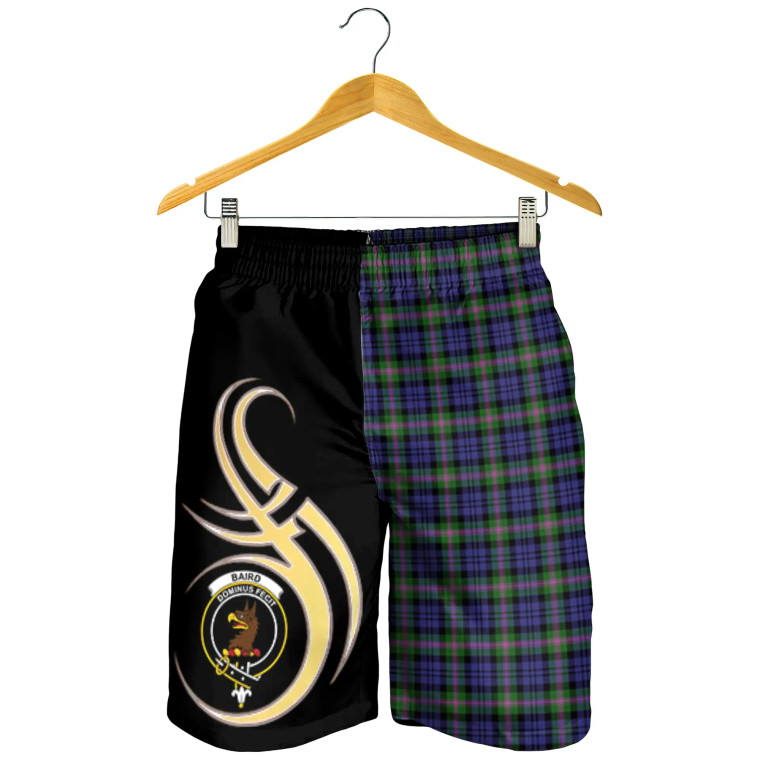Scottish Baird Modern Clan Crest Tartan Believe in Me Men's Shorts
