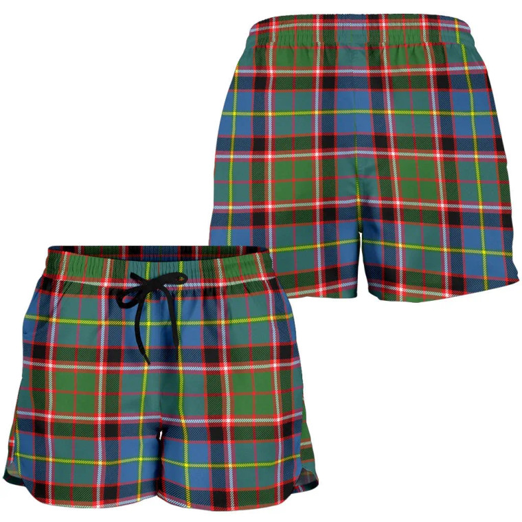 Scottish Stirling & Bannockburn District Clan Tartan Women Shorts