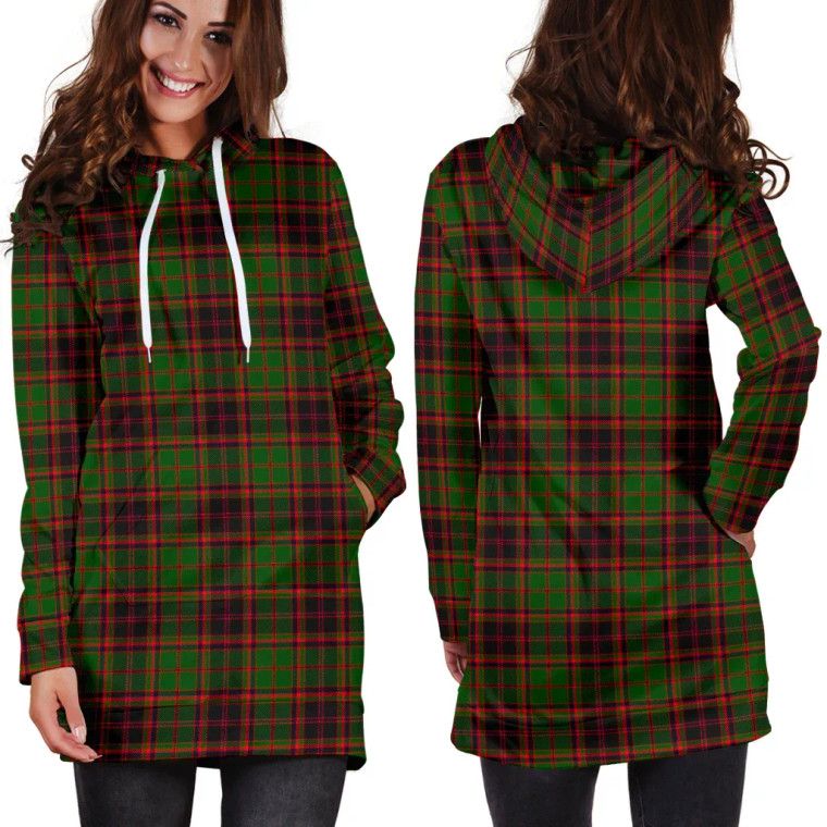 Scottish Buchan Modern Clan Tartan Hoodie Dress