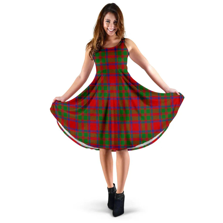 Scottish MacKintosh Modern Clan Tartan Women Midi Dress
