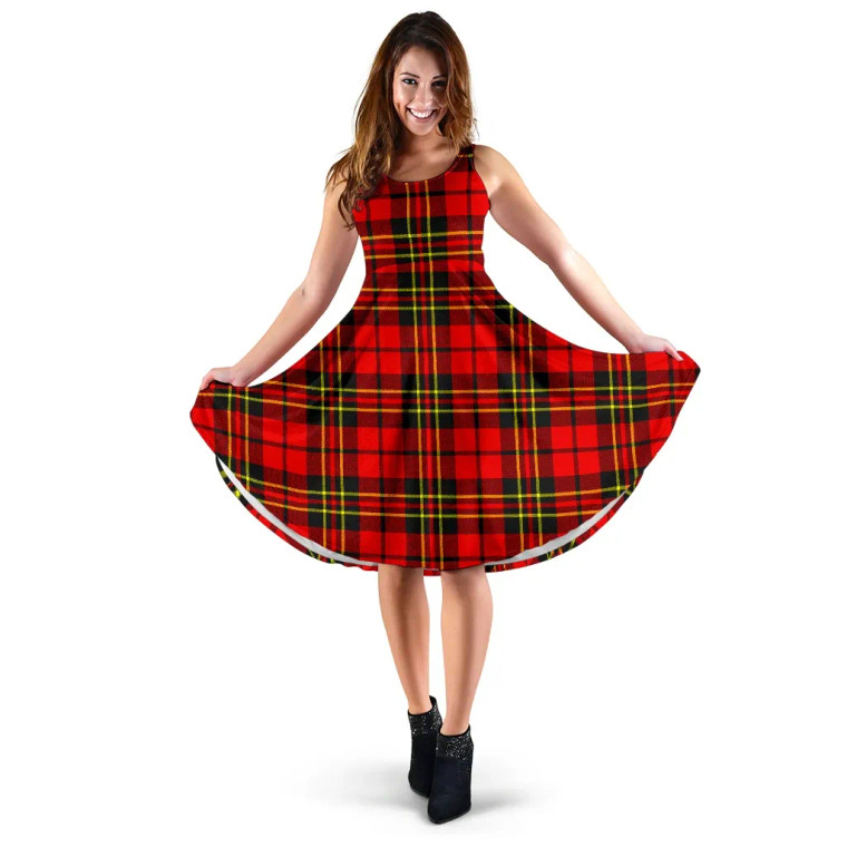 Scottish Brodie Modern Clan Tartan Women Midi Dress