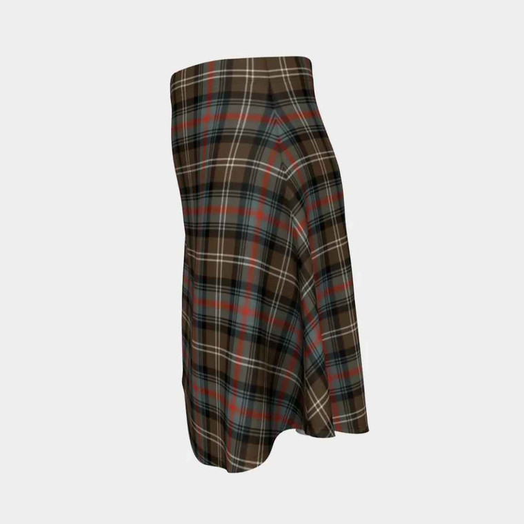 Scottish Sutherland Weathered Clan Tartan Flare Skirt Tartan Blether 2