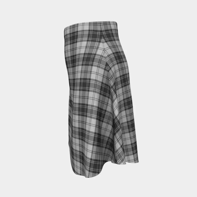 Scottish Douglas Grey Modern Clan Tartan Flare Skirt Tartan Blether 2