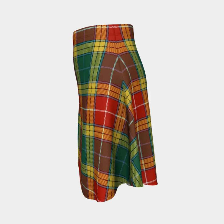 Scottish Buchanan Old Sett Clan Tartan Flare Skirt Tartan Blether 2