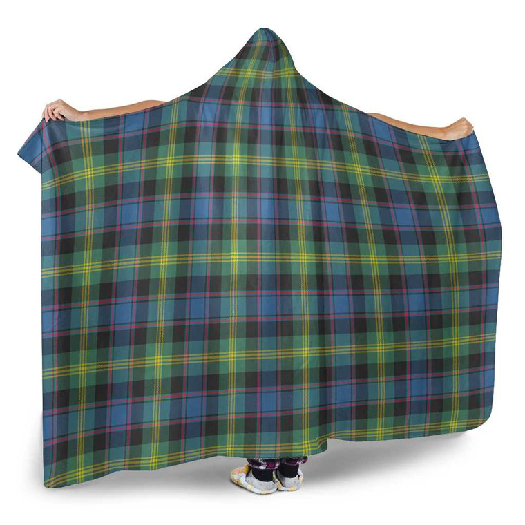 Scottish Watson Ancient Clan Tartan Hooded Blanket Tartan Blether 2