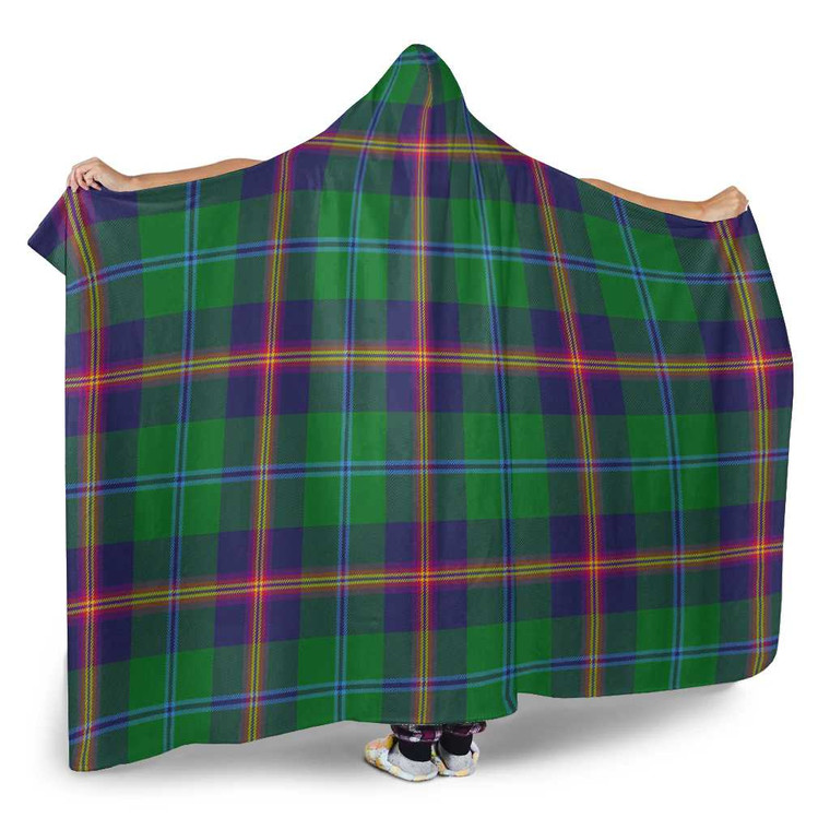 Scottish Young Modern Clan Tartan Hooded Blanket Tartan Blether 2