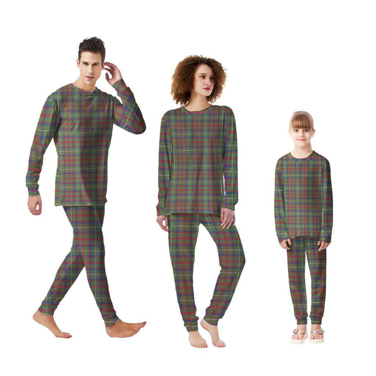 Scottish Shaw Green Modern Clan Tartan Pajama Set Tartan Blether