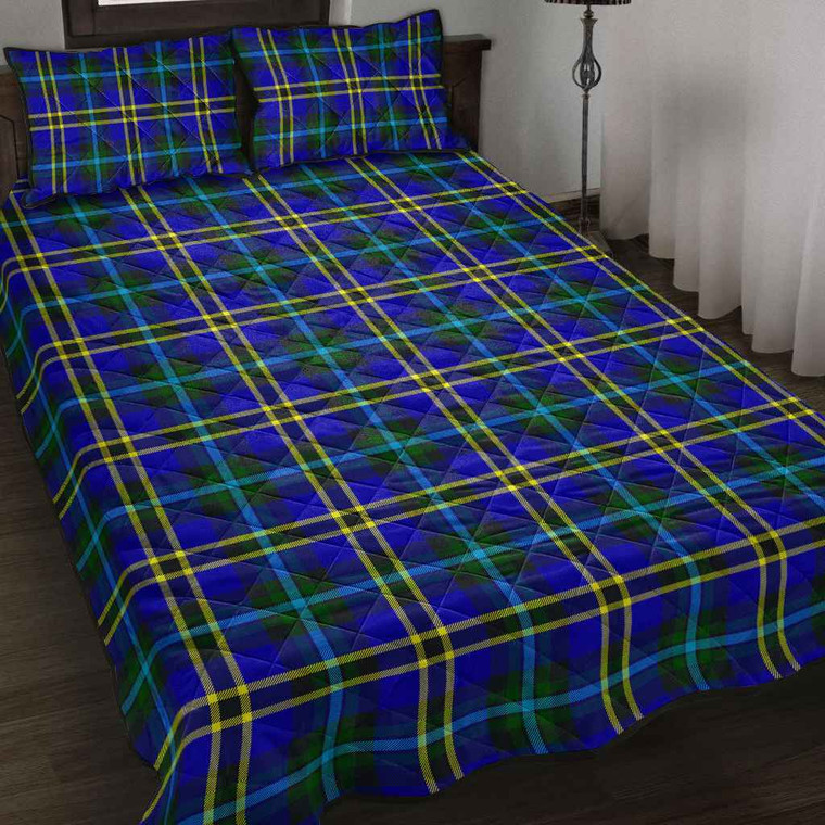 Scottish Weir Modern Clan Tartan Quilt Bed Set Tartan Blether 2