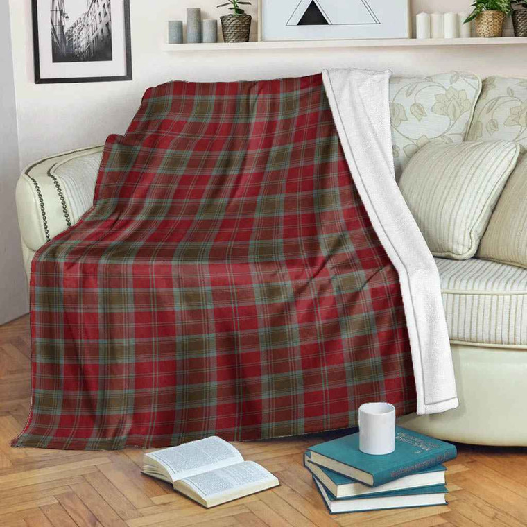 Scottish Lindsay Weathered Clan Tartan Blanket Tartan Blether 2