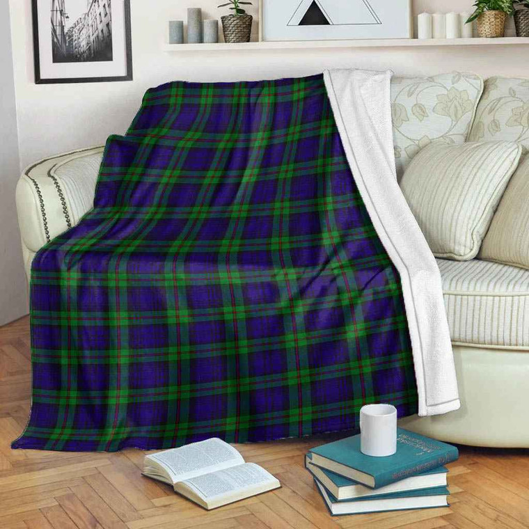 Scottish MacKinlay Modern Clan Tartan Blanket Tartan Blether 2
