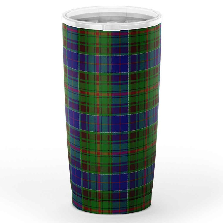 Scottish Adam Clan Crest Tartan Insulated Tumbler Tartan Blether 2