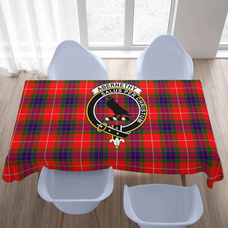 Scottish Abernethy Clan Crest Tartan Tablecloth Tartan Blether 2