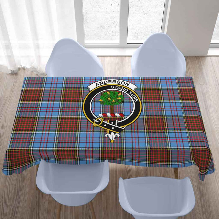 Scottish Anderson Clan Crest Tartan Tablecloth Tartan Blether 2