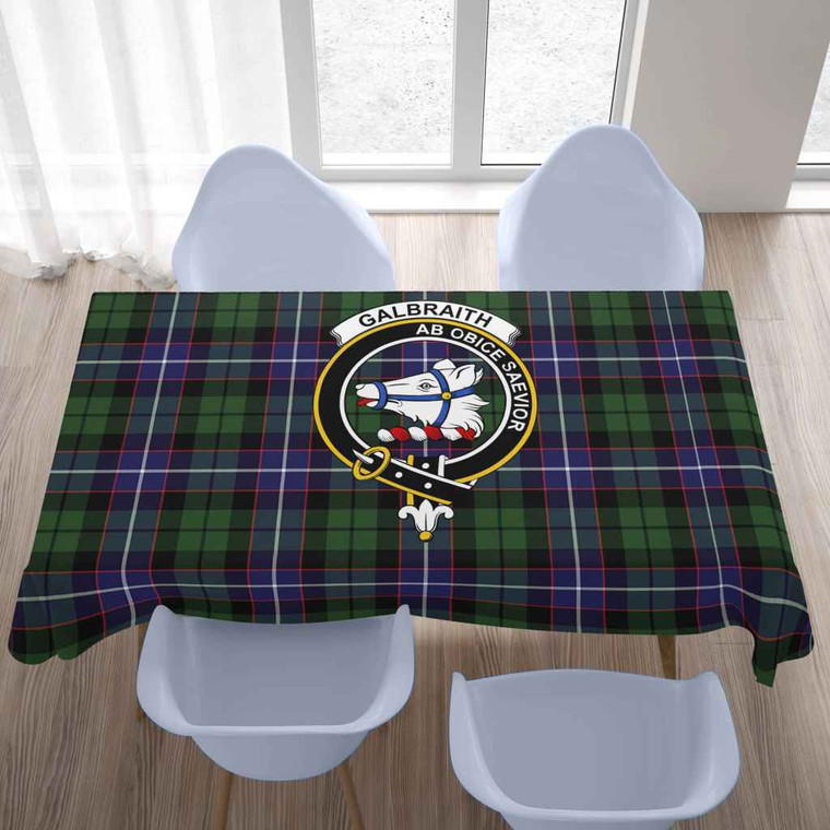 Scottish Galbraith Clan Crest Tartan Tablecloth Tartan Blether 2