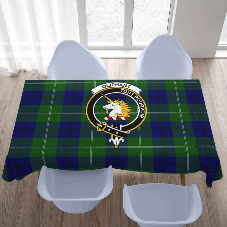 Scottish Oliphant Clan Crest Tartan Tablecloth Tartan Blether 2