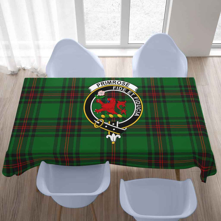Scottish Primrose Clan Crest Tartan Tablecloth Tartan Blether 2