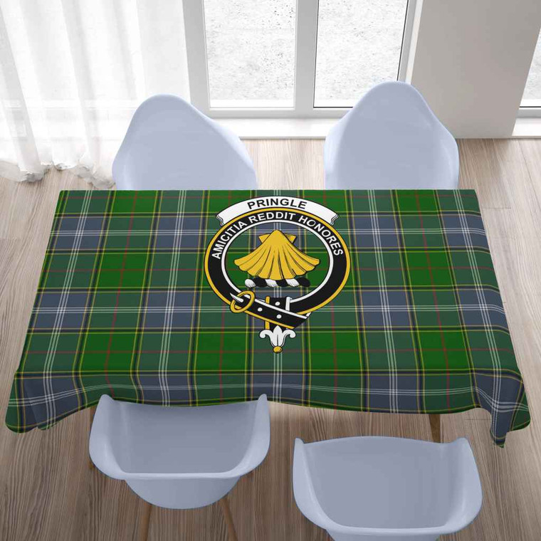 Scottish Pringle Clan Crest Tartan Tablecloth Tartan Blether 2