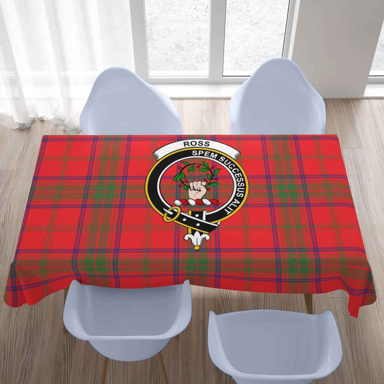 Scottish Ross Clan Crest Tartan Tablecloth Tartan Blether 2